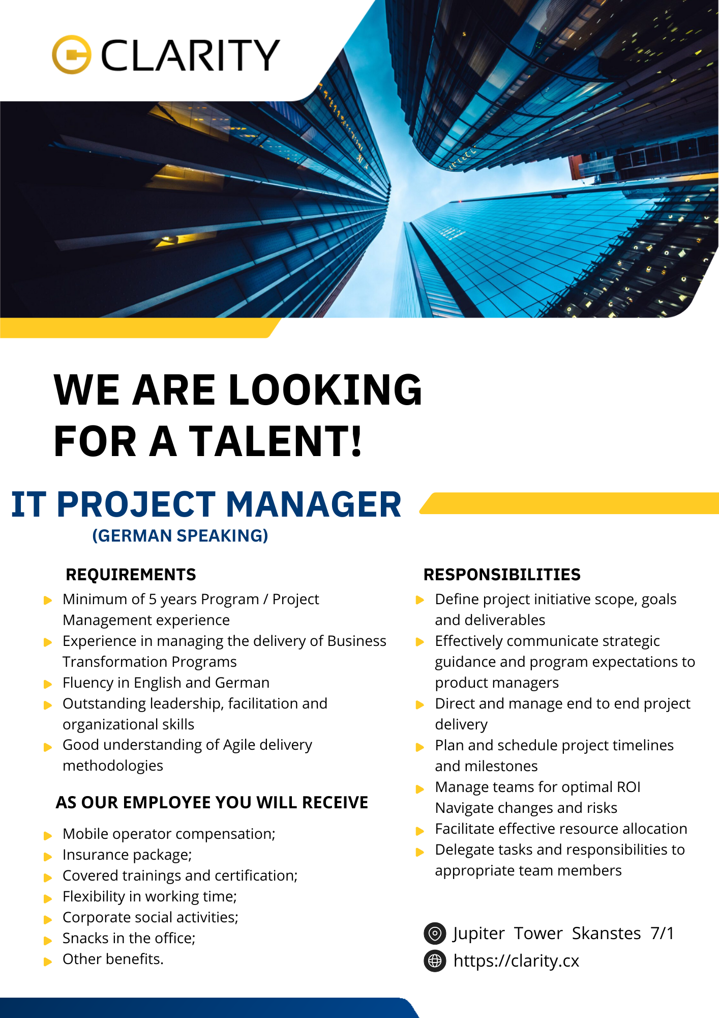 IT Project Manager (German Speaking)